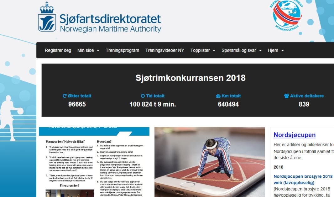 Sjøtrimkonkurransen 2019 - muligheter, regler og vilkår